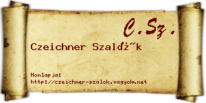 Czeichner Szalók névjegykártya